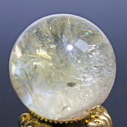 約34mm シトリン スフィア Citrine 丸玉  黄水晶 置物 風水