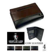 全4色 HEART OF LION・HIROKO KOSHINO（ヒロコ・コシノ）本革 パスケース付き LF二つ折り財布