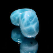 ラリマー＜ドミニカ産＞　6サイズ　天珠　貫通穴