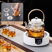 ティーポット 耐熱ガラス やかん  透明ガラスポット大容量 1000ml