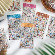 キラキラシール 手帳ステッカー ごほうびシール デコパーツ DIY 貼り付けパーツ デコ素材雑貨
