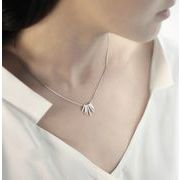 ネックレス レディース　平ら　925シルバー   アクセサリー ネックレス  ハンドメイド ネックレス INS風