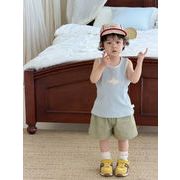 2026夏新作 韓国風子供服 キッズ服 ベビー服 男の子 タンクトップ&ショートパンツ 分けて販売 73~110CM