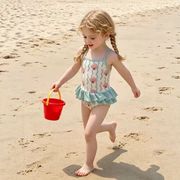 2026春夏新作  韓国子供服　キッズ　ベビー 女の子　水着　73~100CM DC