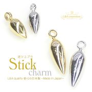 日本製NEW★L&A made in Japan★2個価格★スティックパーツ★逆ツユブラチャーム★