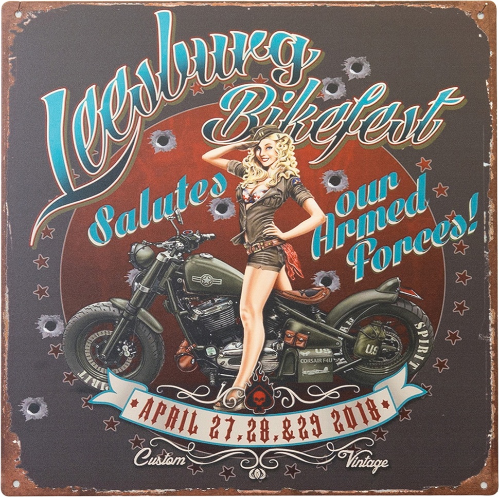 アンティークメタルプレート Legendury Bikefest★
