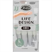ファミリー　ビニール中厚手　ライフデザイン　Ｌ　グレー