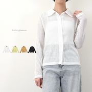 □SALE□ストレッチフリルレース　シャツ(33240)