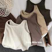 2026夏 韓国風子供服 キッズ服 ベビー服 男女兼用 トップス ベスト 半袖 Tシャツ トップス