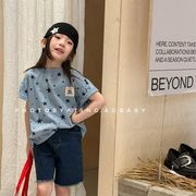 2026夏 韓国風子供服 キッズ服 ベビー服 少女 トップス ベスト 半袖 Tシャツ トップス