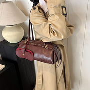 ボストンバッグ レディース レトロ 肩掛け 手持ち ワンハンドル 通勤