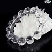 天然石 パワーストーン クォーツ 浄化 (AA級水晶ブレスレット16mm)