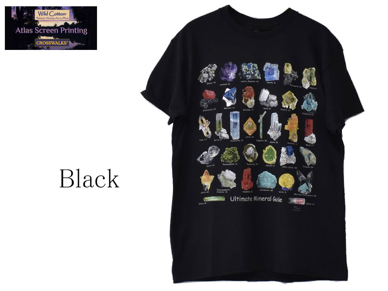 ATLAS SCREEN PRINTING WILD COTTON TEE 【Ultimate Mineral Guide】 23164