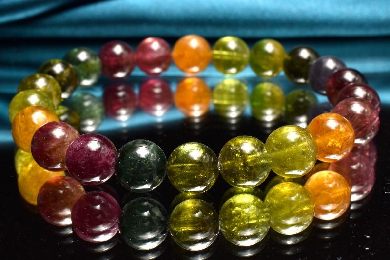【宝石質】◆高透明&高発色 トルマリン 6mm ブレスレット「賢者の色」 宝石質】◇高透明&高発色 トルマリン 6mm ブレスレット「賢者の色