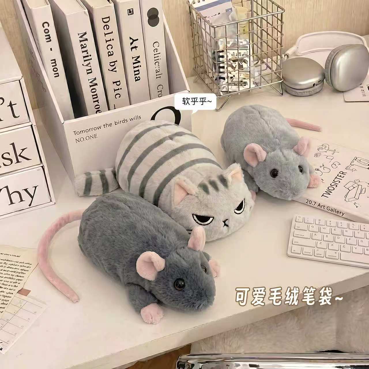 2026新品 筆箱 ペンケース 新入学 デザイン文具 可愛いデザイン 猫 ぬいぐるみ キャラクター