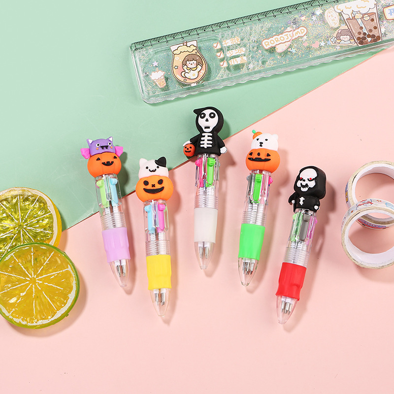 2026新品 新学期 ボールペン 小学生 ハロウィン デザイン文具  贈り物 学生 カボチャ おばけ 文房具