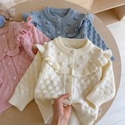 韓国風　子供セーター　ニット　 重ね着　セーター　春秋物