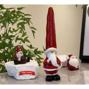 サンタクロース型アロマキャンドル 大豆ワックス クリスマス卓上飾り 1個入り