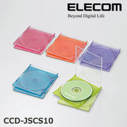 ELECOM(エレコム) Blu-ray/DVD/CDケース（スリム/PS/1枚収納） CCD-JSCS10ASO