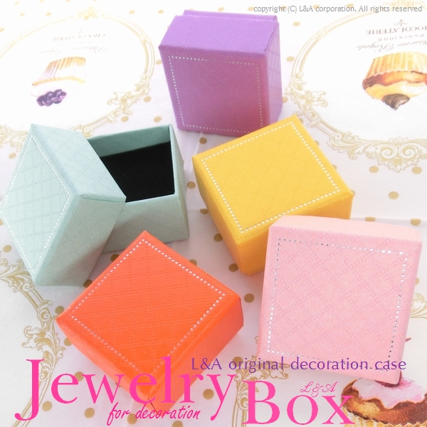 ★超美品★L&Aのジュエリーケース★ハンドメイド★かわいくデコってプレゼントしよう★