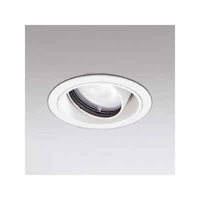 LEDユニバーサルダウンライト M形 φ100 JR12V-50W形 高彩色形 ワイド配光 連続調光 オフホワイト 温白色形
