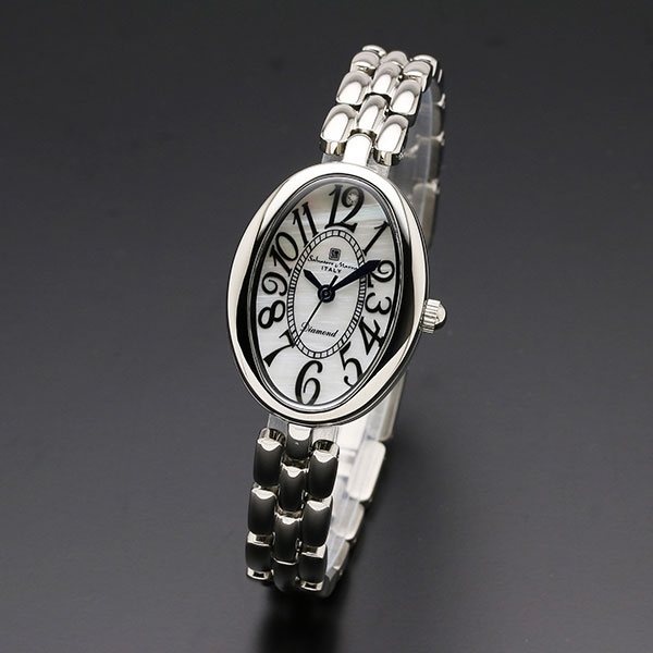 正規品SalvatoreMarra腕時計サルバトーレマーラ SM17152-SSWH MOP時計 1Pダイヤ メンズ腕時計