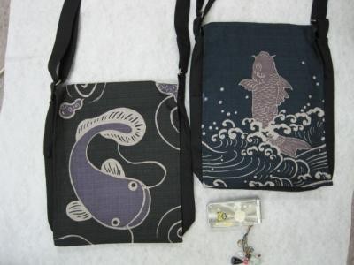 京都伝統の日本製　縁起物の染めバッグ
