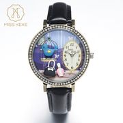 腕時計 レディース Miss Keke レディース腕時計 ケケ KK1011 ブルーバード 鳥籠 ファッションウォッチ