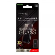 iPhone 11 Pro Max / iPhone XS Maxガラスフィルム 3D 9H 全面保護 光沢  ソフトフレーム ブラック