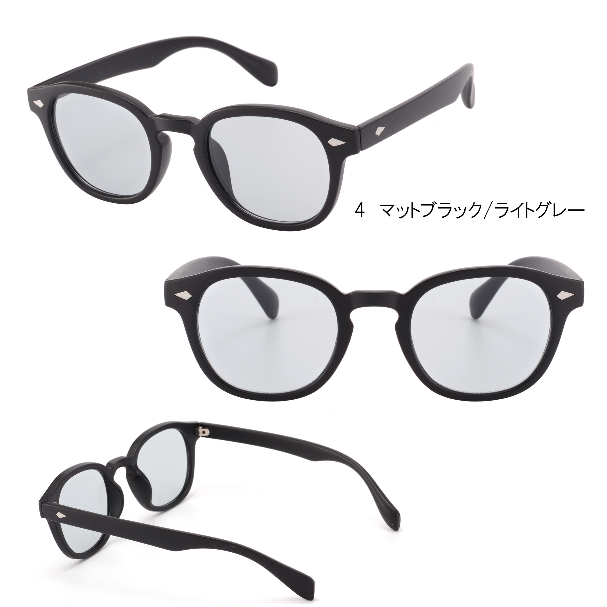 ウェリントン ボストン カラーレンズ&スモークサングラス クリアフレーム UV【TY2955】 Kamakura Sunglass | 卸売・  問屋・仕入れの専門サイト【NETSEA】