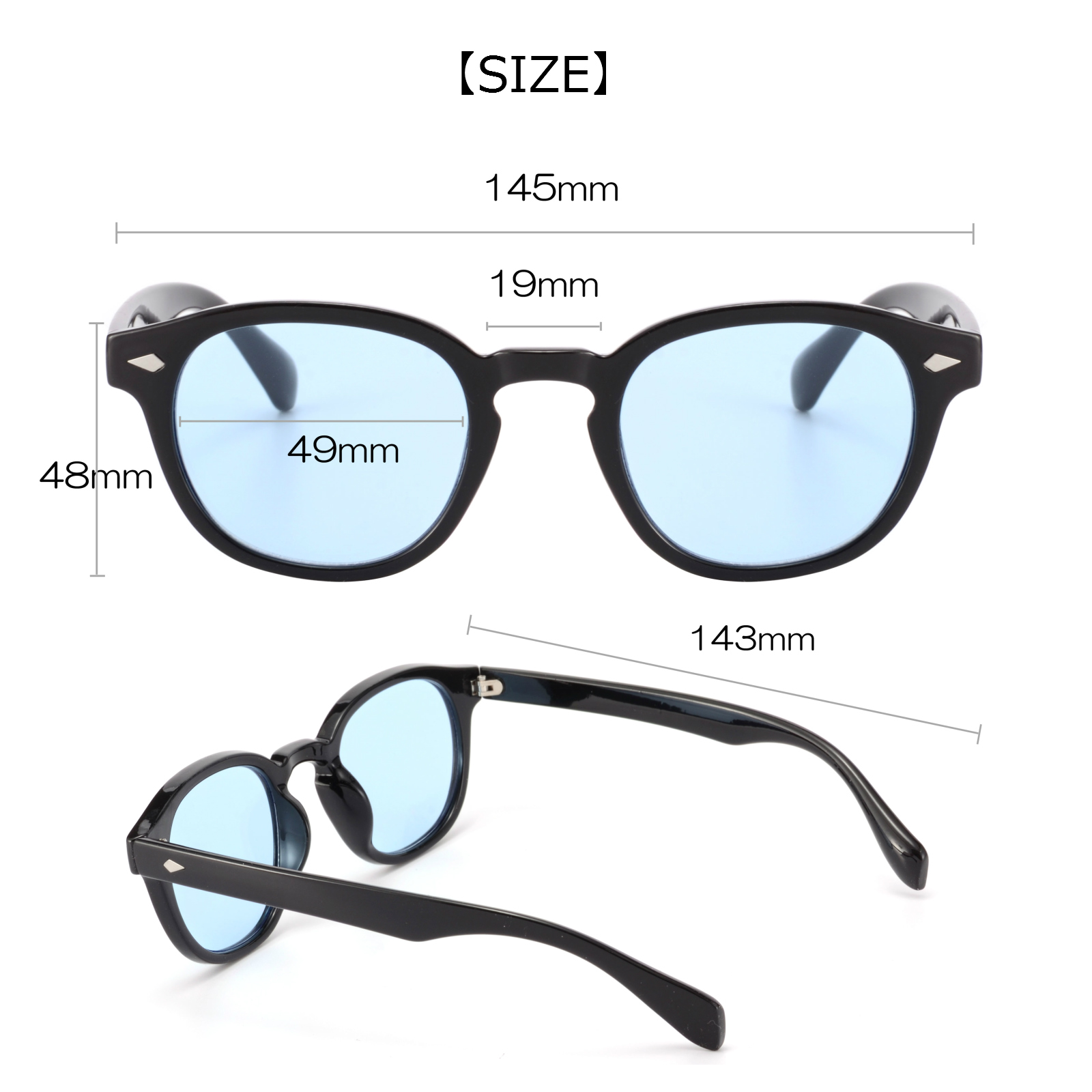 ウェリントン ボストン カラーレンズ&スモークサングラス クリアフレーム UV【TY2955】 Kamakura Sunglass | 卸売・  問屋・仕入れの専門サイト【NETSEA】