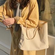 レディース　ズック　容量の大きいキャンバスバッグ　ハンドバッグ