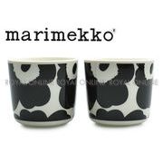 Y)【マリメッコ】コーヒーカップセット 70637 食器 ウニッコブラック/ホワイト
