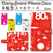 Disney Mobile on docomo DM-01K 手帳型ケース 370 スマホケース ディズニー  レトロ VHS