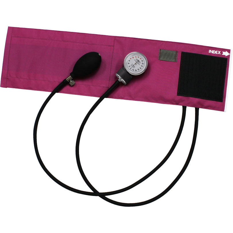 ＦＯＣＡＬ　アネロイド血圧計　ＦＣ-１００Ｖ　ナイロンカフ　マゼンダ
