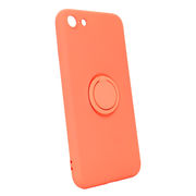 iPhone7 iPhone8 iPhoneSE2 クリームオレンジ 333 スマホケース アイフォン リングケース