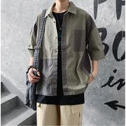 夏 半袖 シャツ ビックサイズ ゆったり 上着 メンズ トップス 学生 韓国ファッション