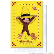 おさるのジョージポップアップカード・多目的　GGC-003（サル、猿）