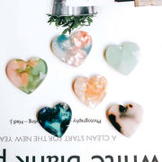 アクリルパーツ アクセサリーパーツ プレート ハート べっ甲風 ハンドメイド デコパーツ 1穴ビーズ DIY