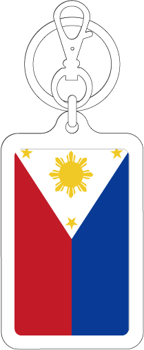 【選べるカラー】KSK227 フィリピン PHILIPPINES 国旗キーホルダー 旅行 スーツケース