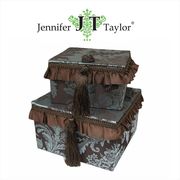 Jennifer Taylor ジェニファーテイラー☆ボックス2個セット・タッセル Carlisle