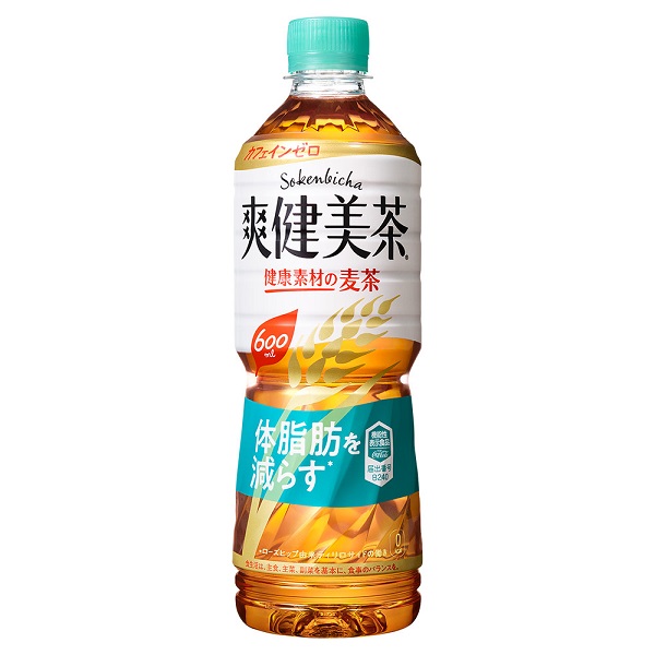 【1・2ケース】爽健美茶 健康素材の麦茶 600mlPET