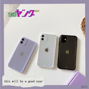 2022新作 純色 携帯ケース  XSMAX iPhone13 パープル ソフトシェル3色