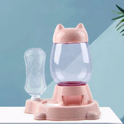 自動飲水給餌器  ペット用自動給餌器  ダブルボウル  セット  ドッグ食器  給餌器  ネコ匹  ペット用品