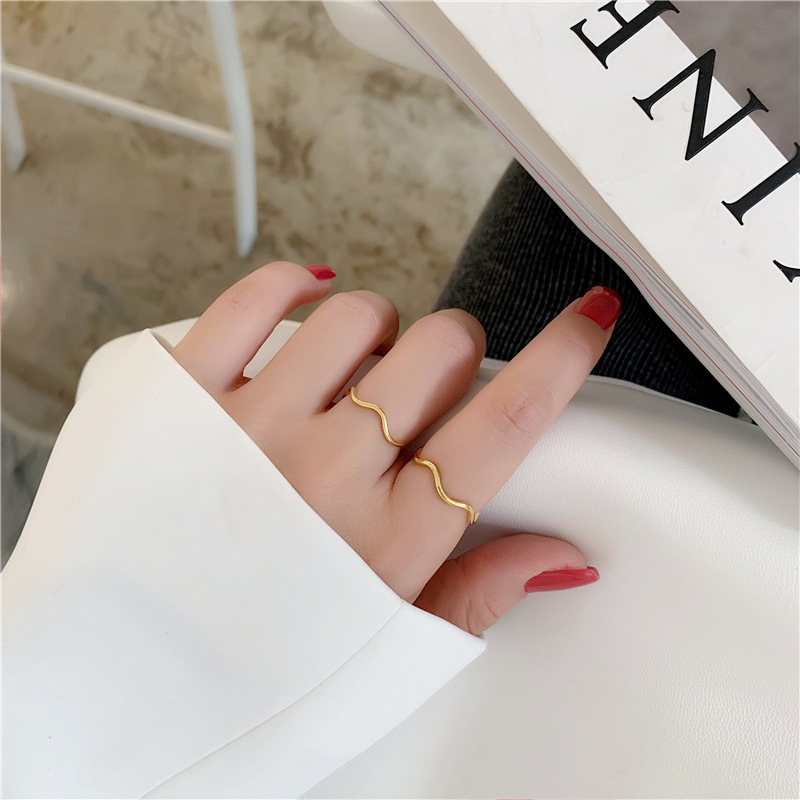 指輪  リング  日韓  簡潔 ファッション  パーソナリティ  幾何学  チタン鋼 欧米  アクセサリー   手飾り