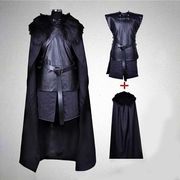 コスプレ 暗黒騎士 戦士 マント レザー 鎧 衣装 漆黒 仮装 衣装 メン
