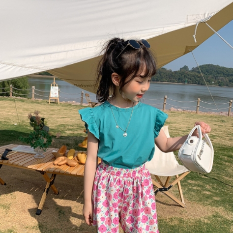 2022春夏新作 超可愛い キッズ子供服 袖なし上着 韓国子供服 女の子 80