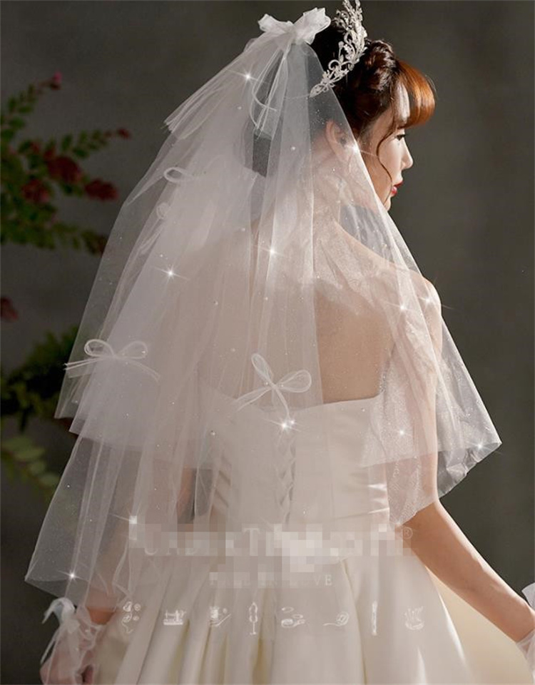 ブームが巻き起こる  ベール 花嫁 結婚式 結婚 上品映え 洗練された プリンセススタイル 写真道具