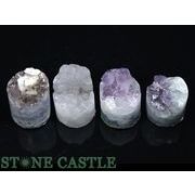 ☆原石一点物☆【原石】アメジスト筒型原石 (4個セット) No.33