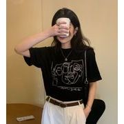 2022 INS春夏新作 可愛い  半袖Tシャツ トップス   レディース  カジュアル   韓国ファッション  韓国風